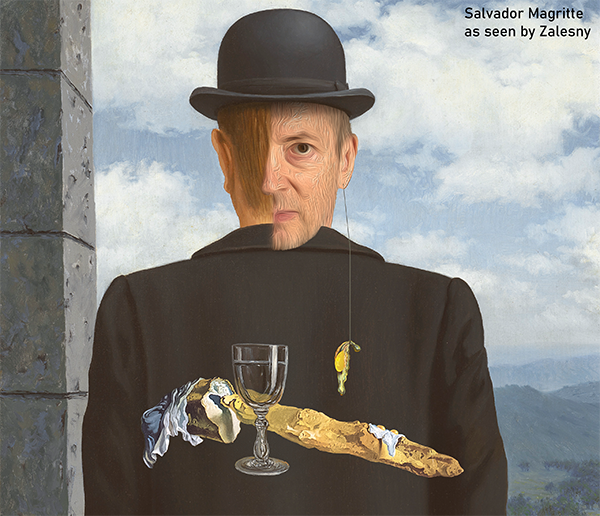 Salvador Magritte as seen by Zalesny